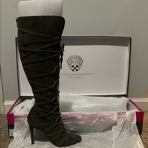 Vince Camuto Gray Heeled Boots